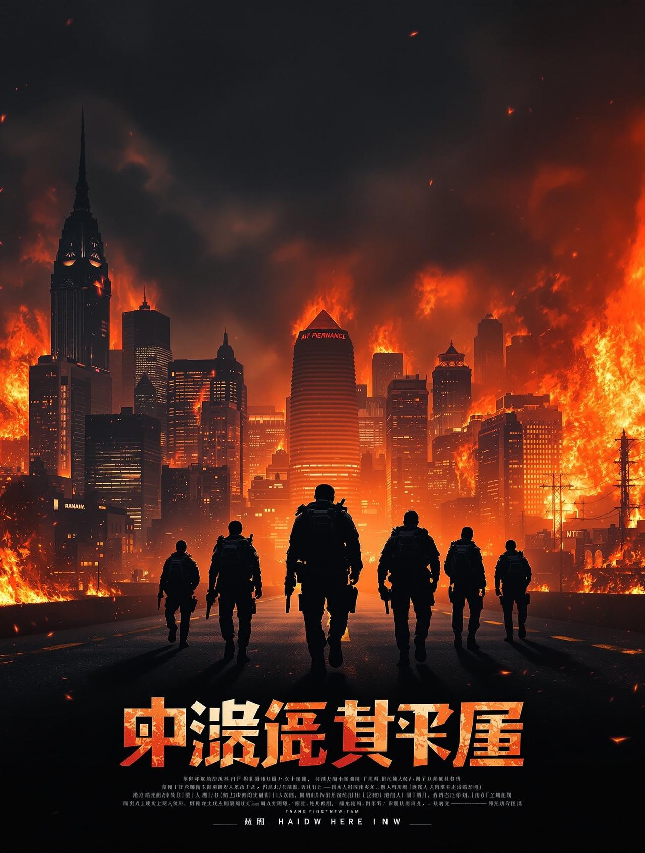 宅男影视出品动作片《破晓行动》官方海报